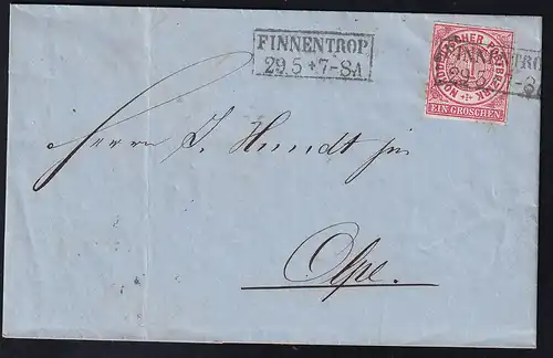 Ziffer 1 Gr. auf Firmenrechnung mit R2 FINNENTROP 29,5, nach olpe