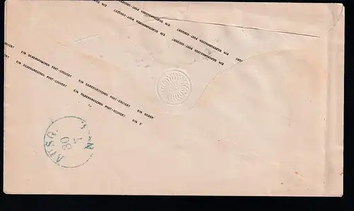 Adler 1 Gr. mit R2 EISLEBEM 30.7. nach Halle a.S.