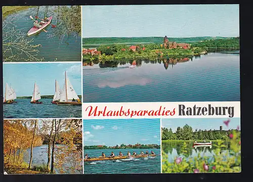 OSt. Lübeck 23.10.84 + Bordstempel MS "Mecklenburg" auf CAK (Ratzeburg) 