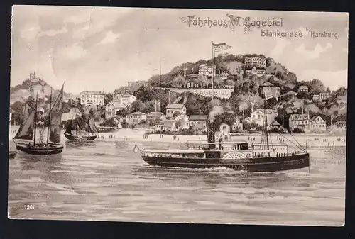 Hamburg Fährhaus W. sagebiel Blankenese, Repro