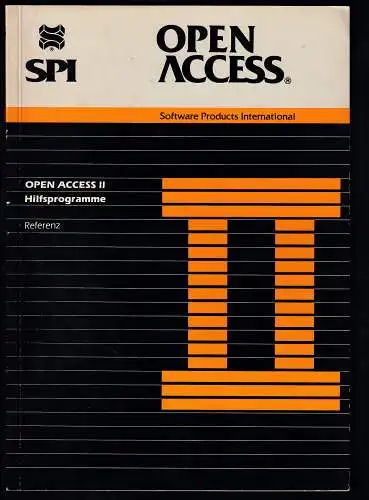 Handbuch SPI OPEN ACCESS II Hilfsprogramme