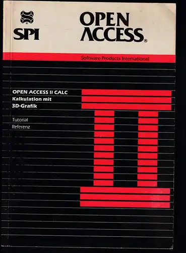Handbuch SPI OPEN ACCESS II CALC Kalkulation mit 3D-Grafik