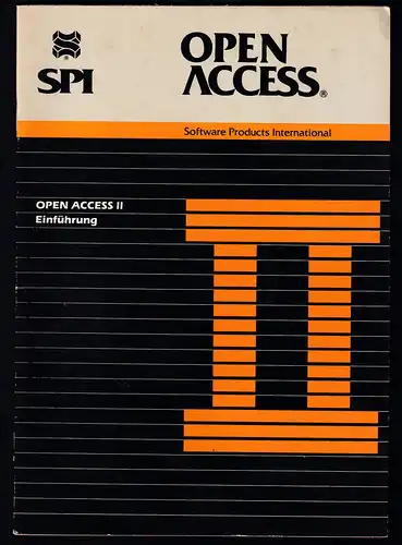 Handbuch SPI OPEN ACCESS II Einführung