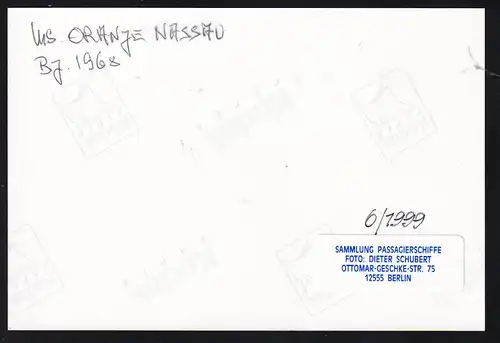 Foto MS "Oranje Nassau"