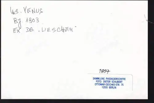 Foto MS "Venus"ex DS "Lieschen"