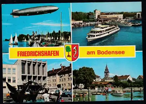 OSt. Oberstdorf 6.8.84 + Cachet MS Stuttgart auf CAK (Friedrichshafen)