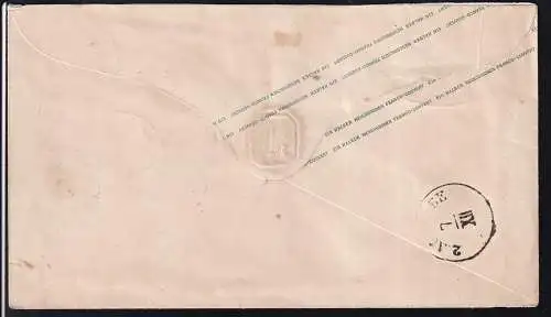 Wappen ½ Ngr. mit K2 OSCHATZ 7 DEC 66 nach Strehla