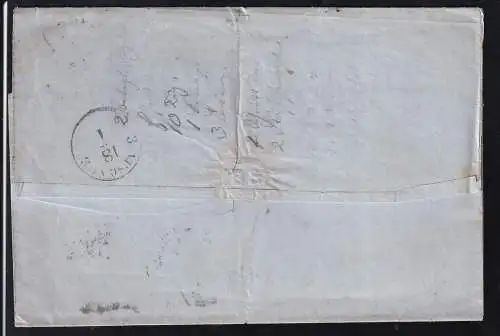 Ziffer 1 Gr. auf Briefhülle mit K2 DRESDEN 17 JAN 71 nach Georgenthal bei Klingenthal