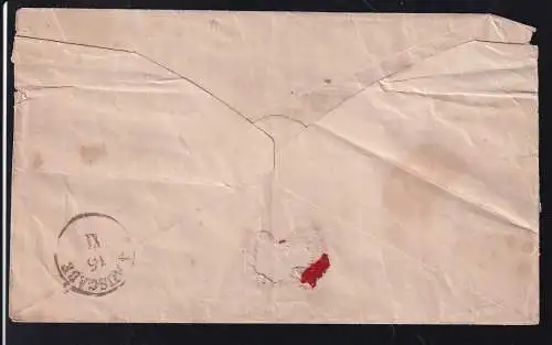 wappen ½  Ngr. auf Brief mit Nummernstempel 20 + K2 OSCHATZ 15.XIK.65 nach Meissen, 