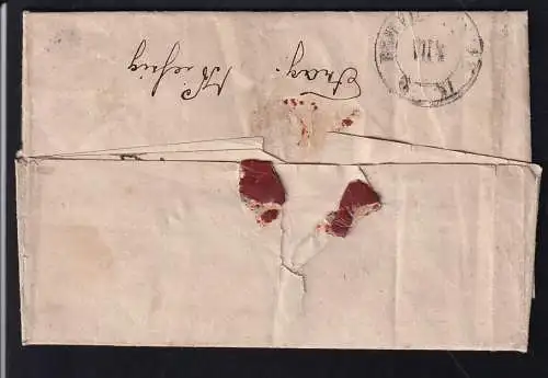 wappen 1  Ngr. auf Brief mit K2 OSCHATZ 5.XI.645 nach Dresden