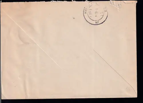 R3 VEB Braunkohle 42 MERSEBURG ZKD auf Brief, Brief etwas rauh geöffnet