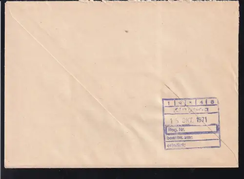 E4 deutsche Reichsbahn Reichsbahnamt Karl-Marx-Stadt 90 Karl-Marx-Stadt ZKD auf Fensterbrief