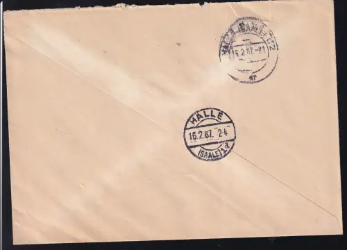 R3 HO Lebensmittel 42 MERSEBURG ZKD auf Brief