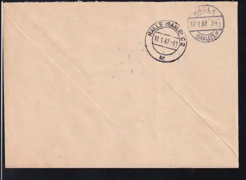 R3 HO Lebensmittel 42 MERSEBURG ZKD auf Brief