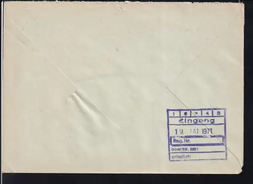 R5 VEB Zwickauer Kammgarnspinnereien Werk Wilkau-Haßlau 9533 Wilkau-Haßlau  ZKD auf Fensterbrief