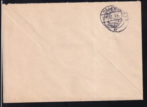 R3 HO Lebensmittel 42 MERSEBURG ZKD auf Brief