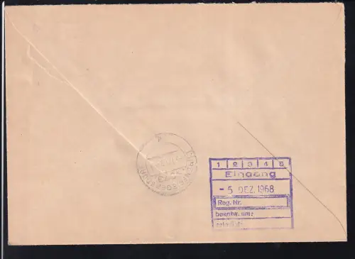 ZKD-Freistempel des VEB Textilwerke Neumark auf Fensterbrief