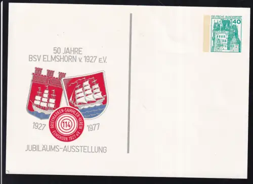 Sonderganzsache 50 Jahre BSV Elmshorn