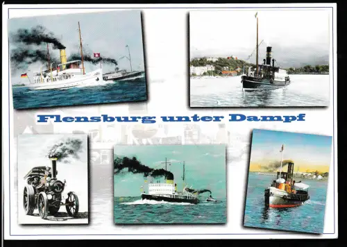 FLENSBURG 24937 Deutsche Post Erlebnis Briefmarken FLENSBURG DAMPF RUND UM 8. bis 10.Jului 2005 8.7.2005 auf CAK (Flensburg unter Dampf)