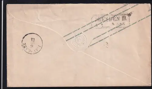 Wappen ½ Ngr.mit K2 DRESDEN 5 SET 67 nach Sebnitz