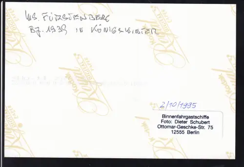 Foto MS "Fürstenberg"