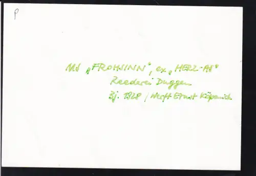 Foto MS "Ffrohsinn"