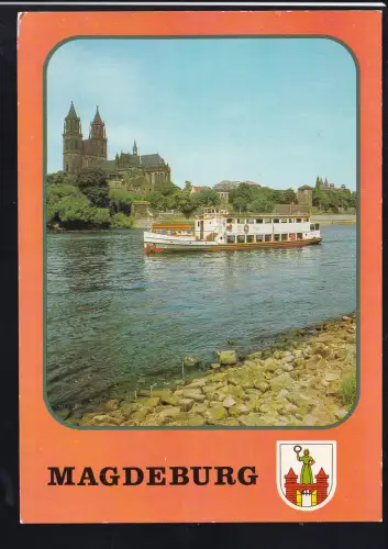 MS "Frogsinn" vor Magdeburg