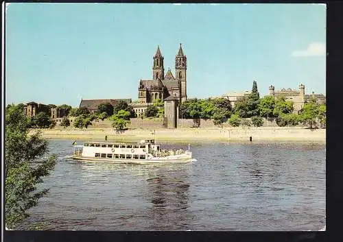 MS "Frogsinn" vor Magdeburg