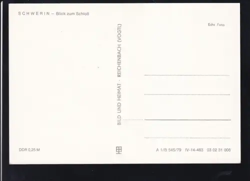 Schwerin Blick zum Schloß