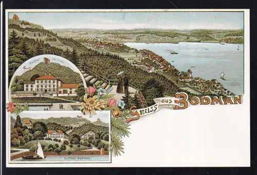 Gruss aus Bodman 3 Bilder, Repro