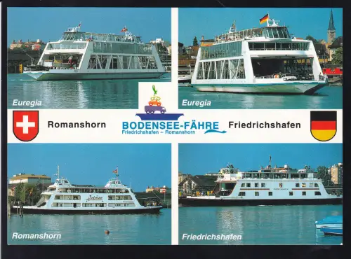 MS "Euregia" (2x), MS "Romanshorn" und MS "Friedrichshafen"