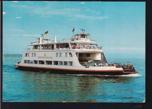 OSt. Konstanz 17.8.82 + Cachet MS Fontanebleau auf CAK (MS Fontanebleau"