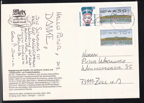 Dampfer "St. Gotthard" und MS "Österreich", Repro