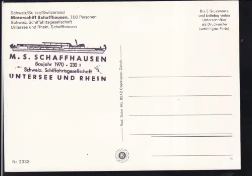 MS "Schaffhausen"