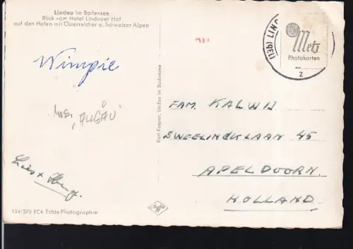 MS "Allgäu" und 3 weitere Schiffe im Hafen von Lindau