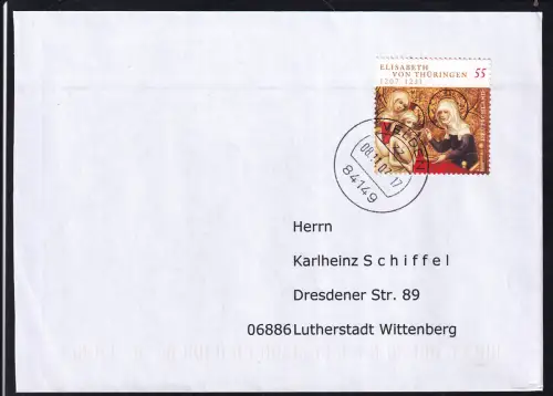 800. Geburtstag der hj. Elisaberh von Thüringen auf FDC