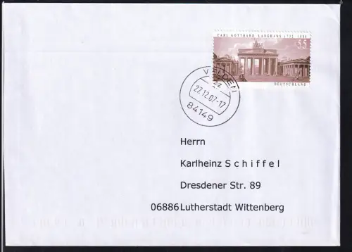 Brandenburger Tor Berlin auf FDC