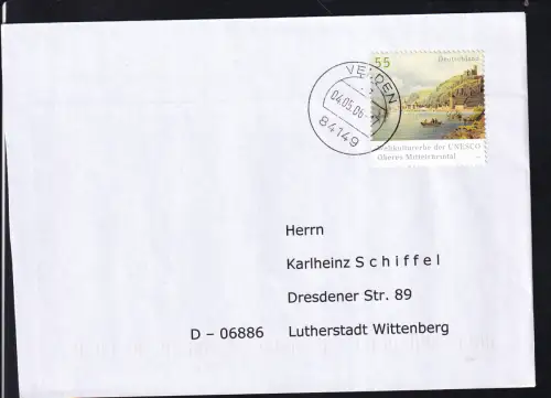 UNESCO Weltkulturerbe Oberes Mittelrheintal auf FDC