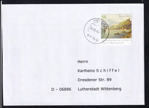 UNESCO Weltkulturerbe Oberes Mittelrheintal auf FDC