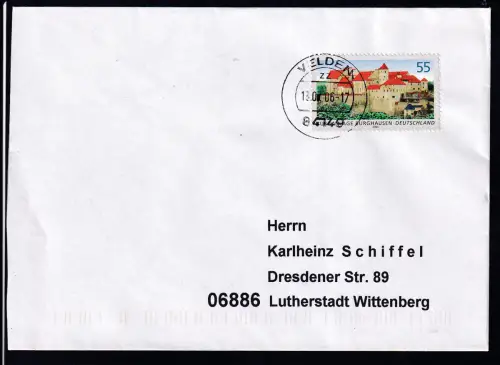 Bilder aus deutschen Städten (IV) Burganlage Burghausen auf FDC