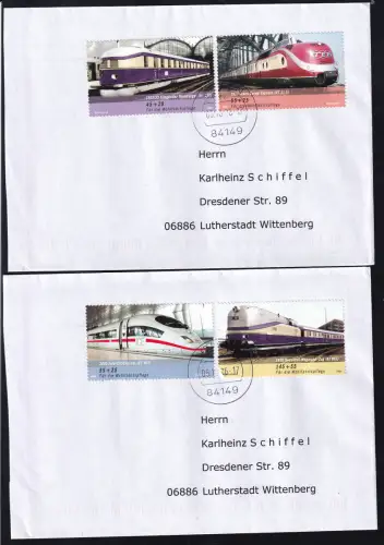 Wohlfahrt 2006 Eisenbahnen auf 2 FDC