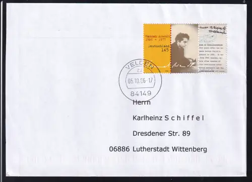 100. Geburtstag von Hanna Arendt auf FDC