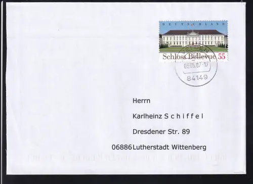 Schloss Bellevue Amtssitz des Bundespräsidenten auf FDC