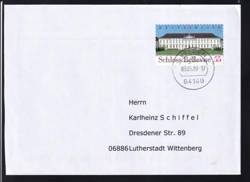 Schloss Bellevue Amtssitz des Bundespräsidenten auf FDC