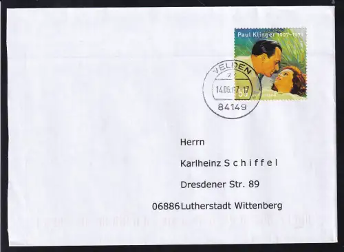 100. Geburtstag von paul Klinger auf FDC 