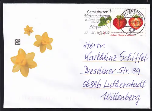 Wohlfahrt 2010 Erdbeere auf Brief