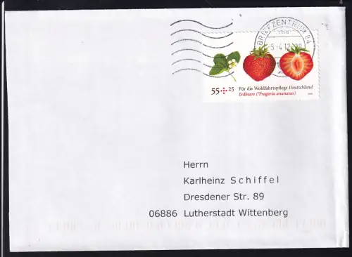 Wohlfahrt 2010 Erdbeere auf Brief