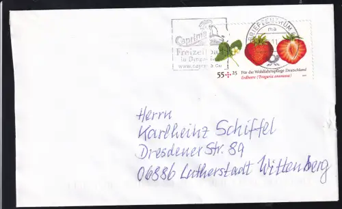 Wohlfahrt 2010 Erdbeere auf Brief