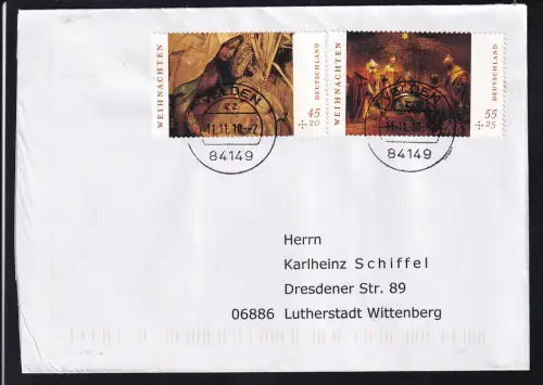 Weihnachten 2010 auf FDC																																																																																																	