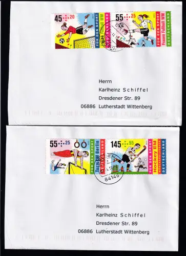 Sporthilfe 2011 auf 2 FDC																																													